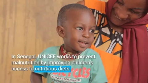 Children in Senegal treated for malnutrition, thanks to UNICEF and China