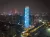 Guangzhou GFS Tower, is lit up in blue to mark World Children's Day on 20 November 2022.