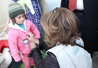 恶劣冬季气候使叙利亚难民儿童陷入困境