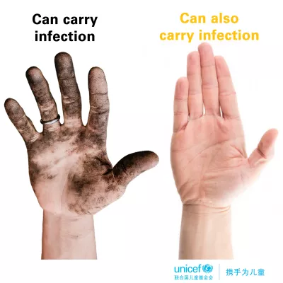 Did you know your hands can carry infection even if they look clean?