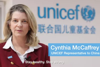 UNICEF China Representative speaks.