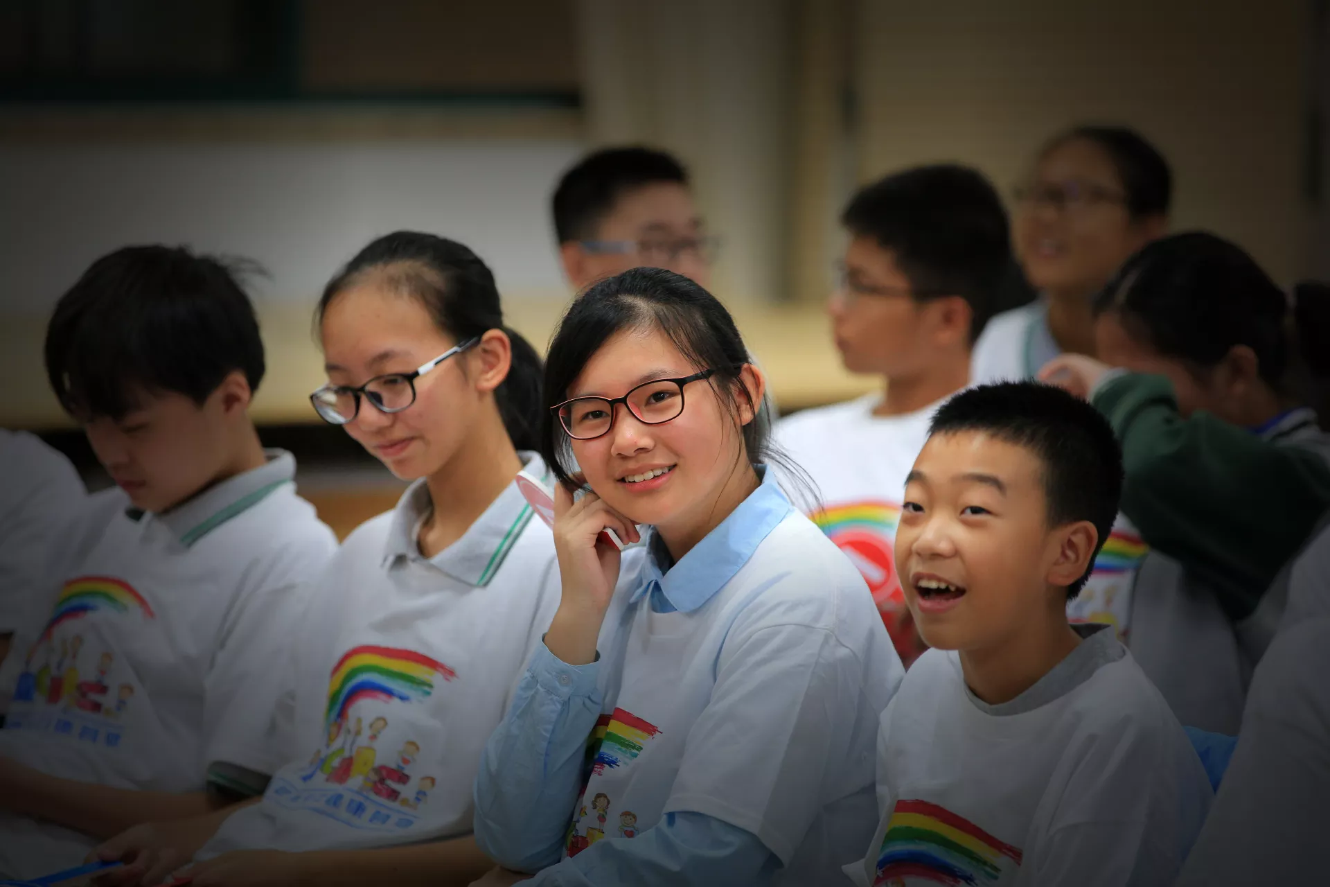In Jiaxin city, Zhejiang Province of China, a group of adolescent girls and boys participated in an adolescent mental health camp during the national holiday in October.