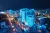 2020年11月20日，在山东省威海市，建筑物以蓝色点亮，庆祝世界儿童日。中国14个城市用象征儿童友好的蓝色灯光点亮了当地标志性建筑物，庆祝2020年世界儿童日。