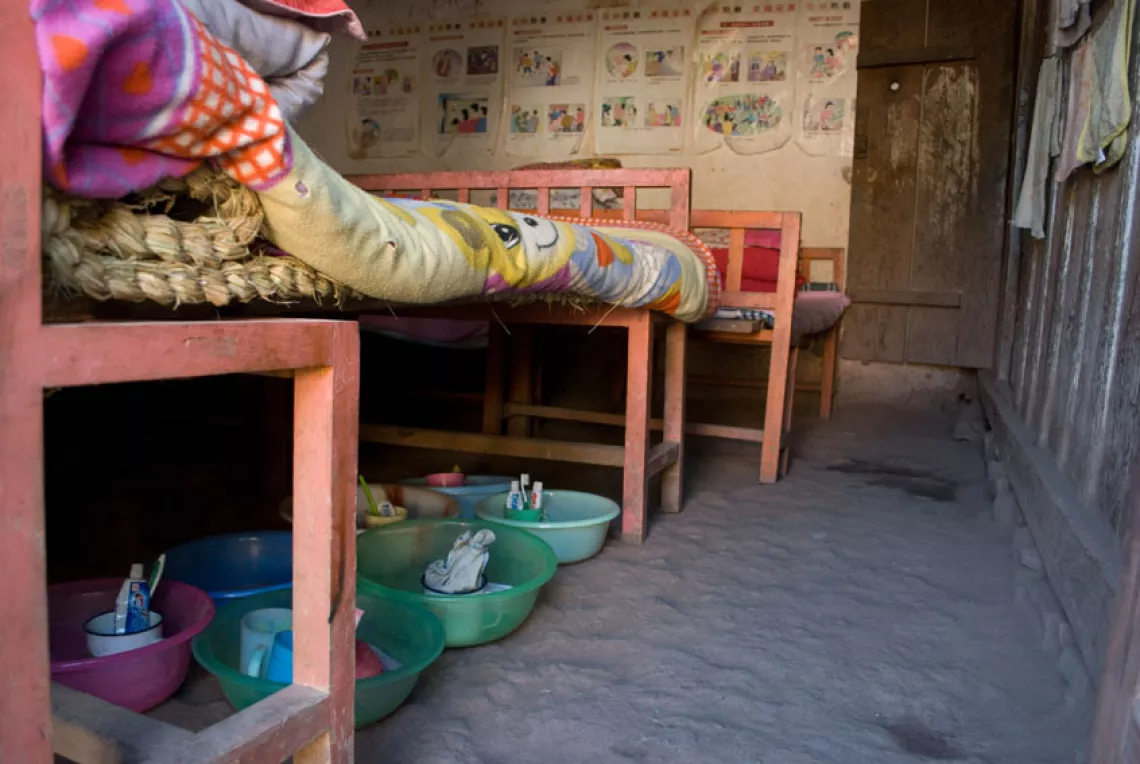 Without enough financial support, the school is unable to renovate the dorm.