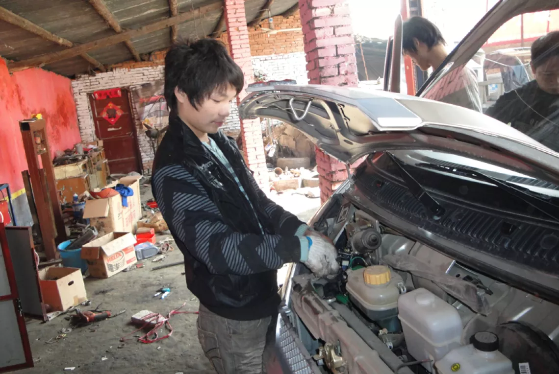“Thanks to the vocational training, I have a decent job now, and I can support my grandfather and myself.” 