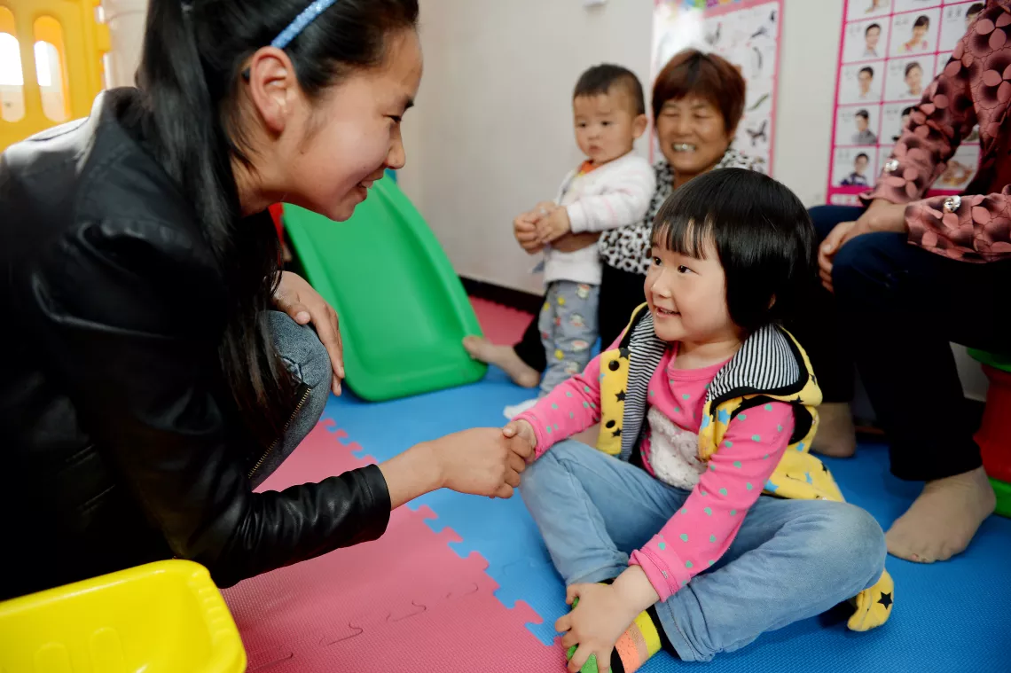 When the village opened an Early Childhood Development (ECD) centre, the grandmother took Yangyang.