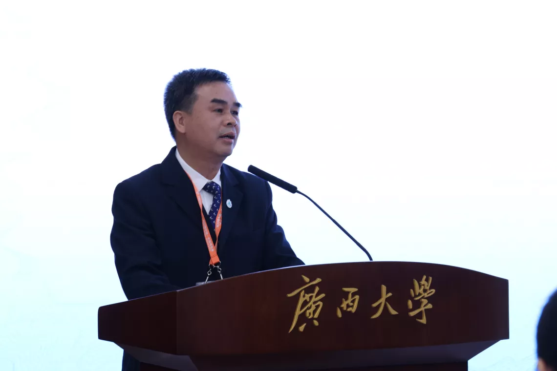 Mr. Liao Juwei, Deputy Director-General, Department of Ecology and Environment, Guangxi Zhuang Autonomous Region delivered opening remarks.