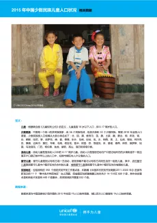 2015年中国少数民族儿童人口状况