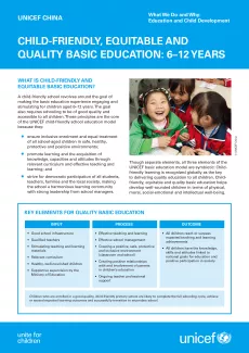 CHILD-FRIENDLY, EQUITABLE AND QUALITY BASIC EDUCATION 6–12 YEARS