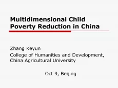 Multidimensional Child Poverty Reduction in China
