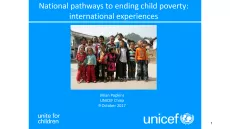 National pathways to ending child poverty international experiences