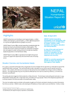 Nepal Humanitarian Situation Report #3