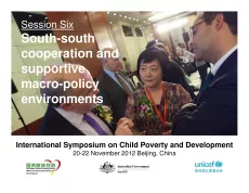Session Six South-south cooperation and supportive