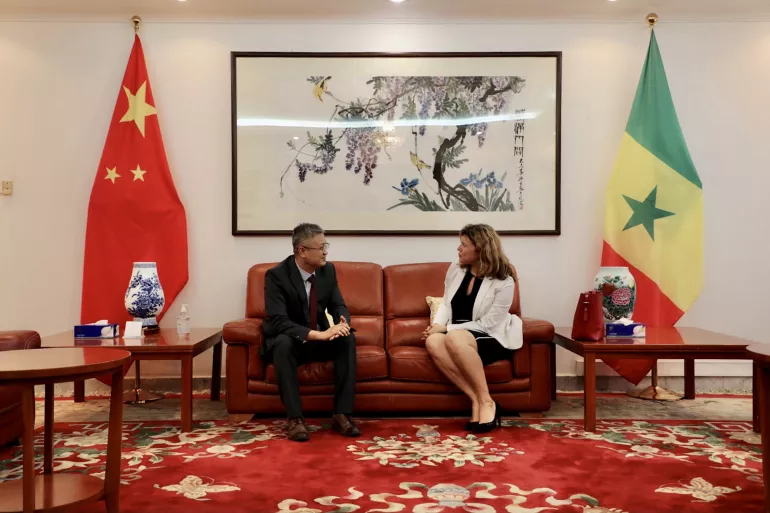 Courtesy visit by the UNICEF Senegal Representative to the Chinese Ambassador to Senegal