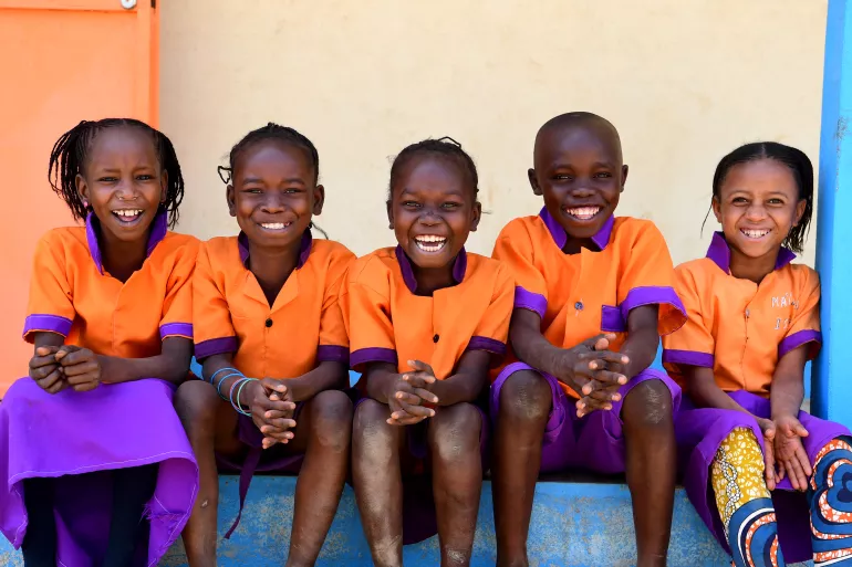 Children at school in Cameroon